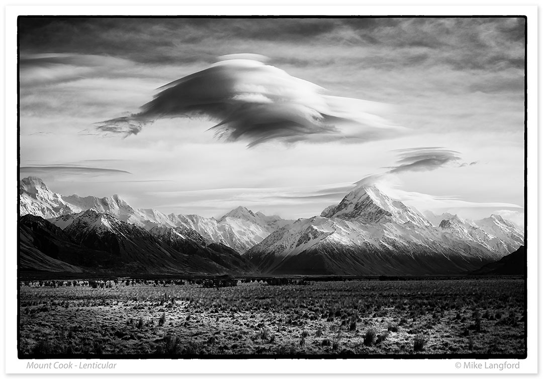 Lenticular Cloud Over Aoraki Mount Cook-Jackie Ranken