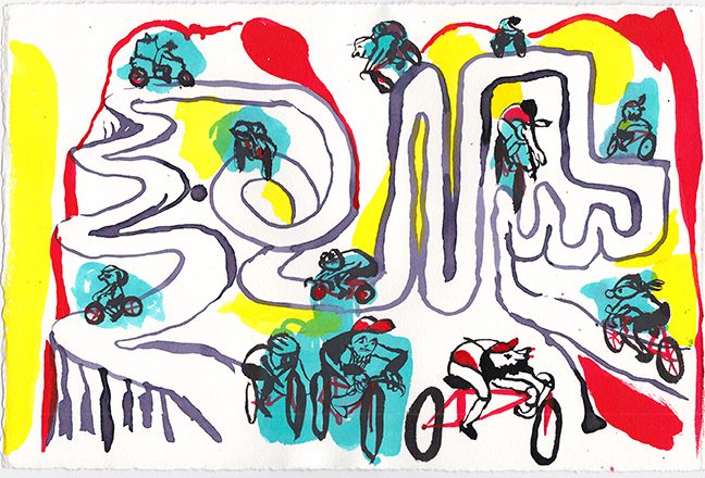 Drawing for Two Wheels, 2015