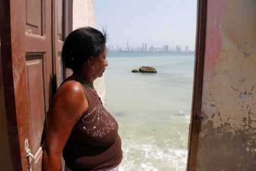 You can see the city of Cartagena from their front doors