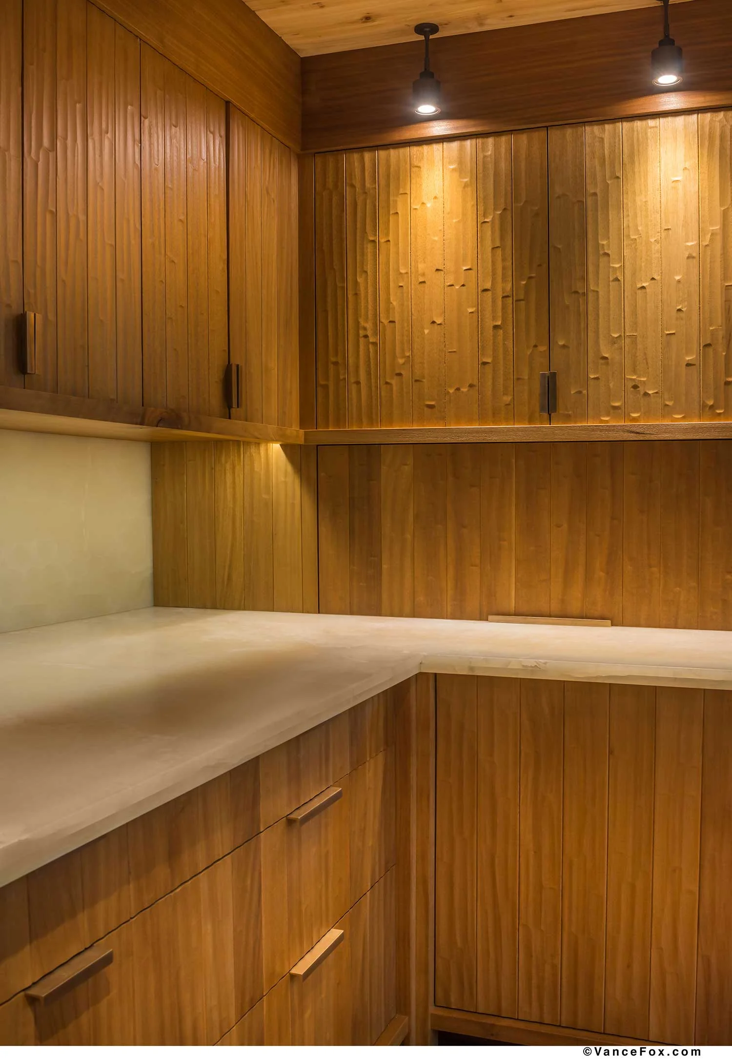 CK-501 Edge Mount Cabinet Pulls. Shown in W2 Finish .