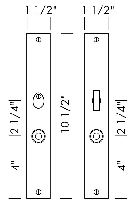 CS-980IML-PR Interior Mortise Lock Privacy Door Set Specifications