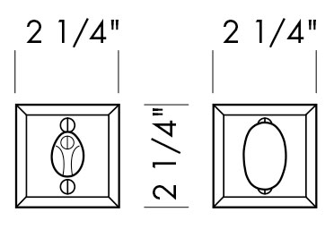 CS-442 - 443MB Bevel Edge Auxiliary Mortise Bolt Privacy Set Specifications