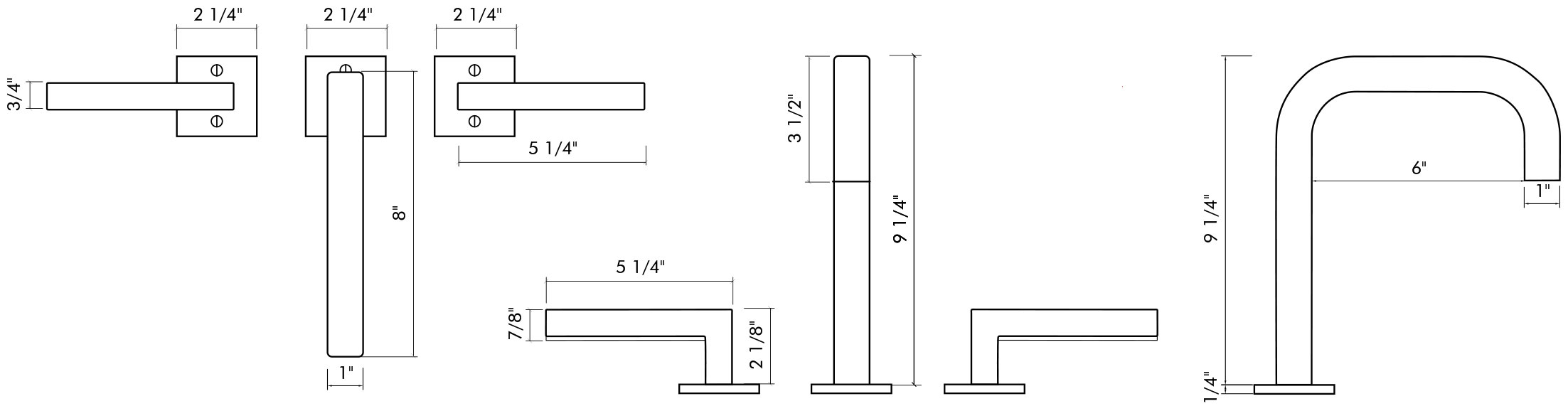  CS-LF06 Deck Mount Lavatory Faucet Specifications