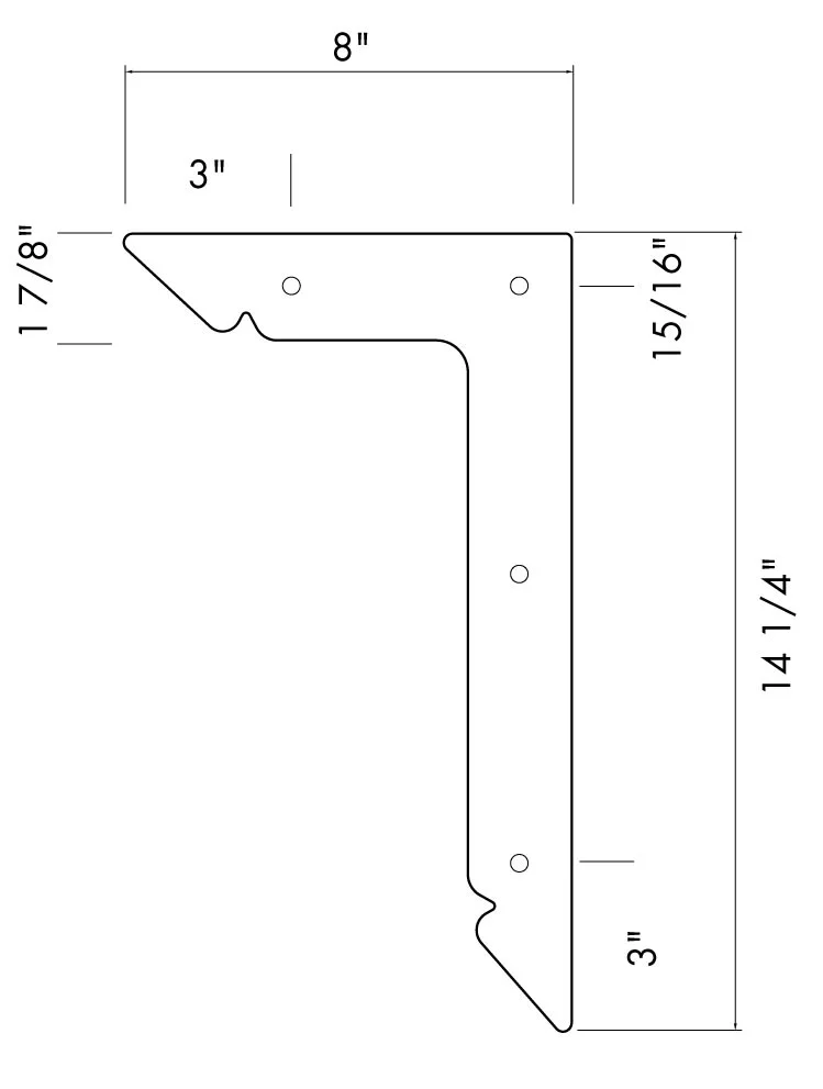 SH-C Decorative Corner Bracket Specifications