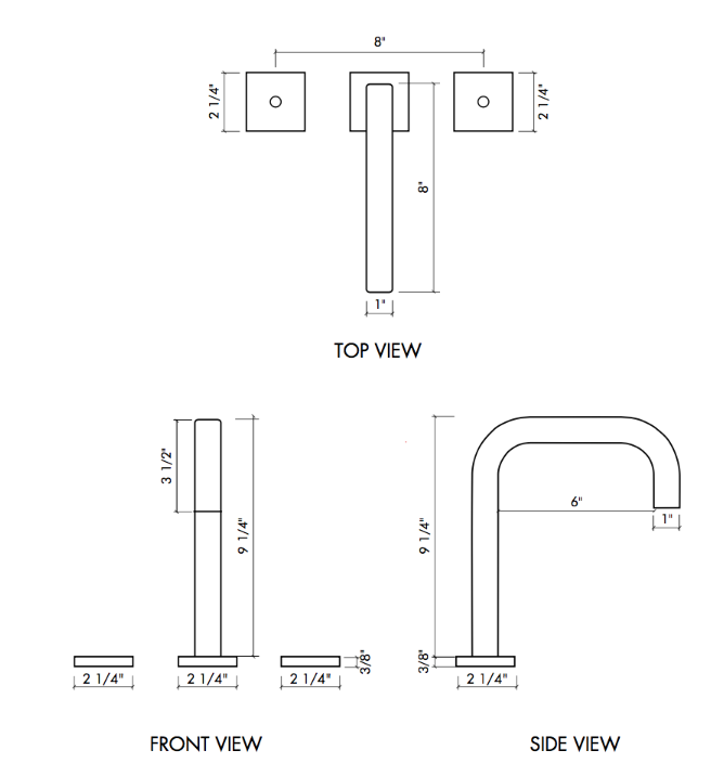 CS-LF06 Everly Deck Mount Faucet Specifications