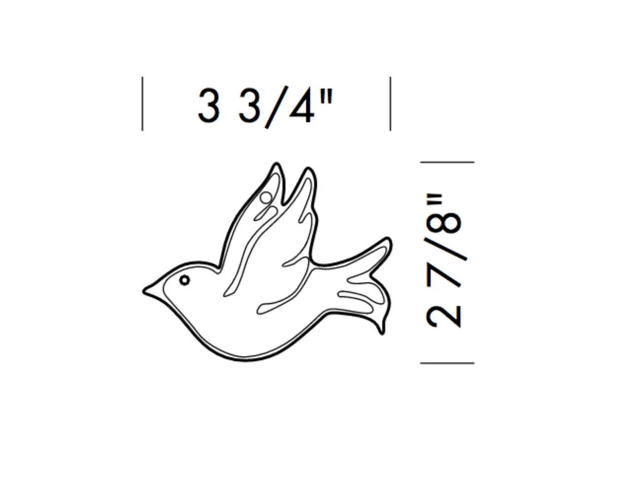 ORN-2008 Dove Ornament Specifications