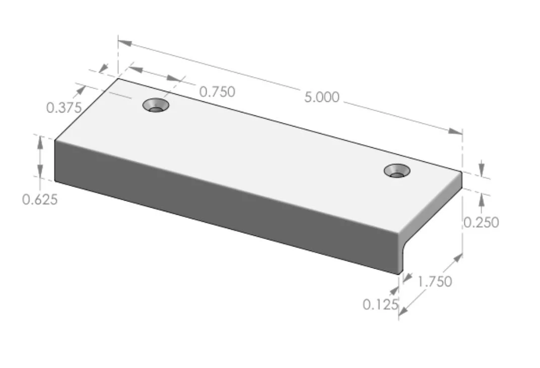 CK-497-5 Edge Mount Pull Specifications