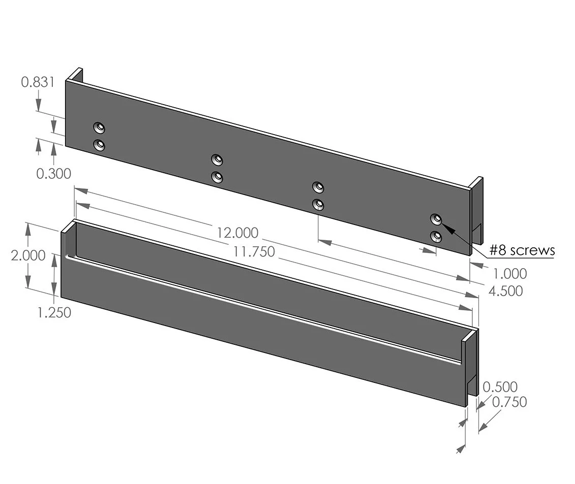 FEP-212 Flush Edge Pull Specifications