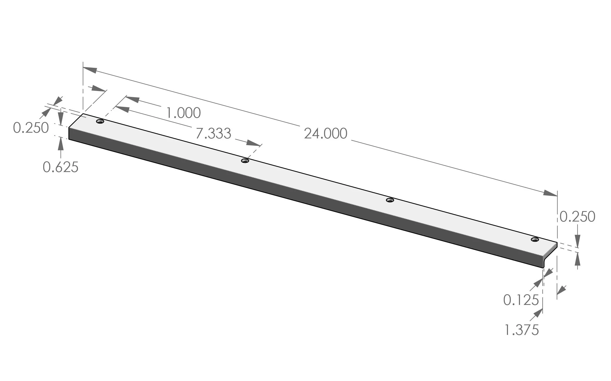 CK-501-24 Edge Mount Pull Specifications