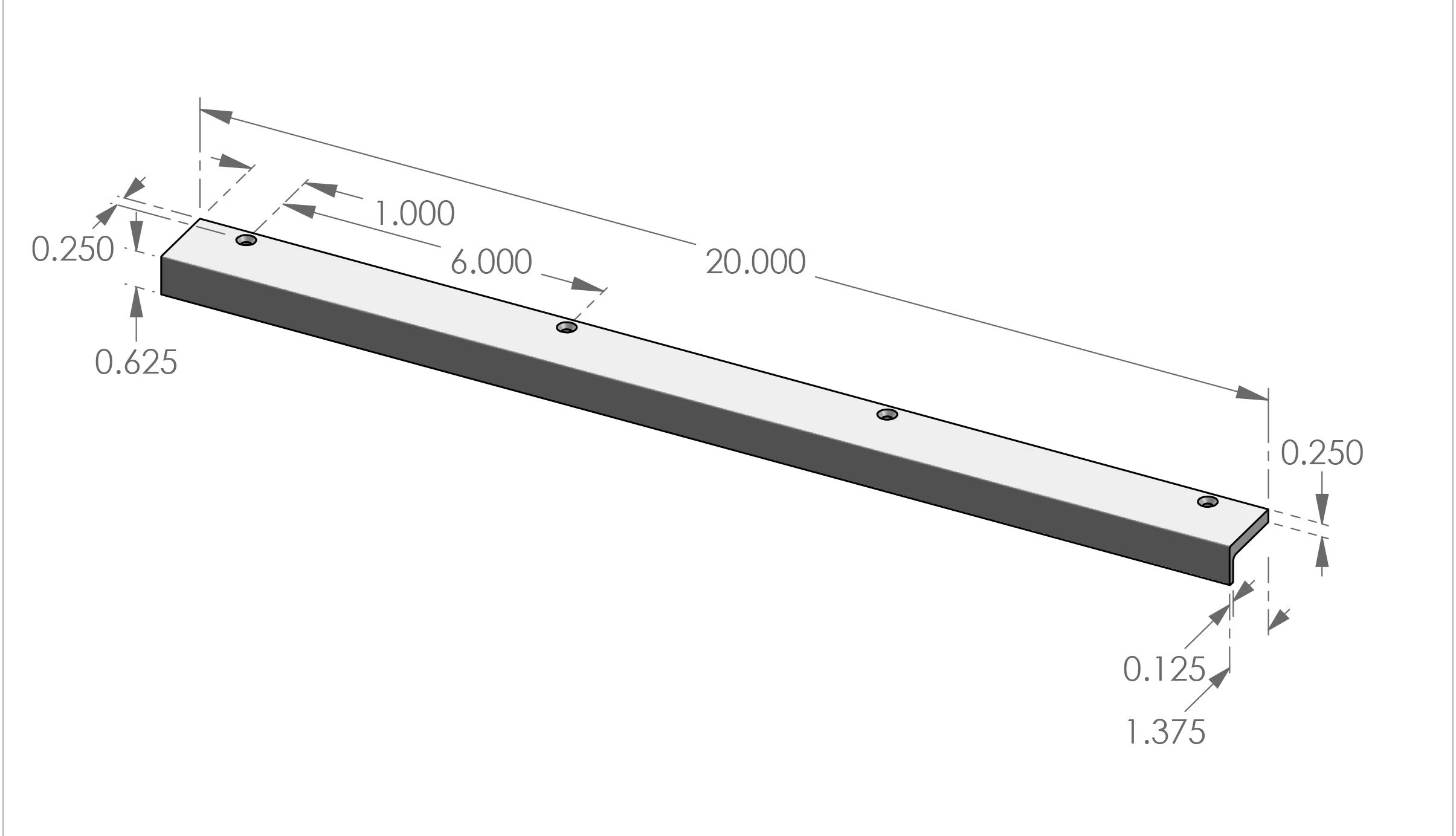 CK-501-20 Edge Mount Pull Specifications