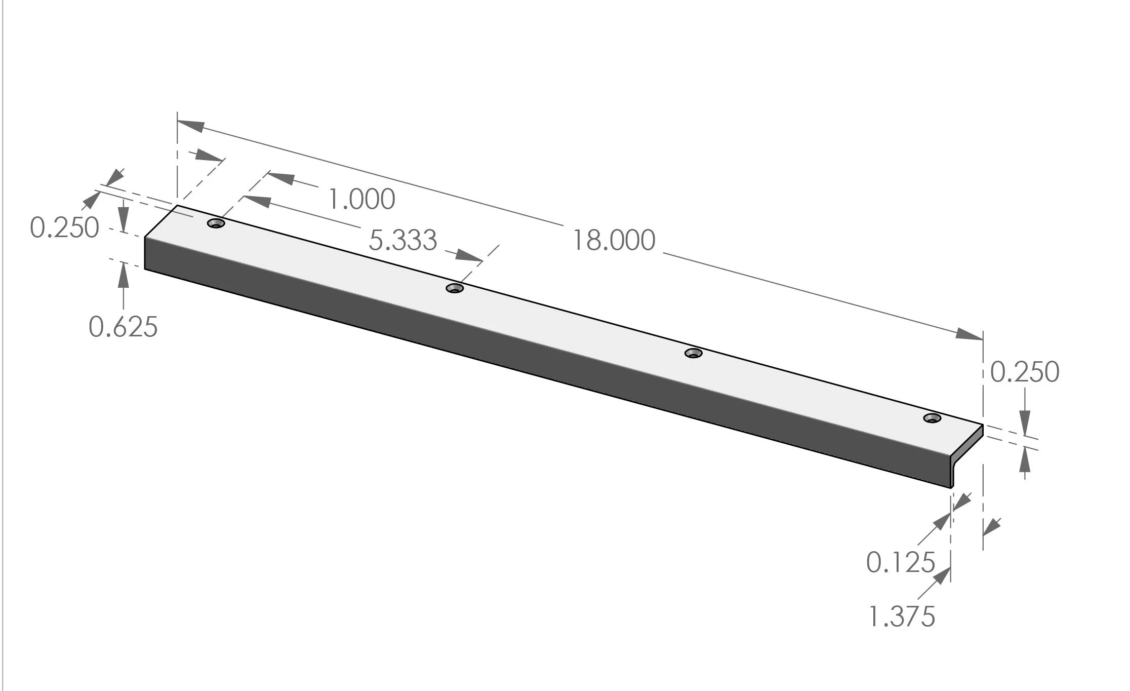 CK-501-18 Edge Mount Pull Specifications