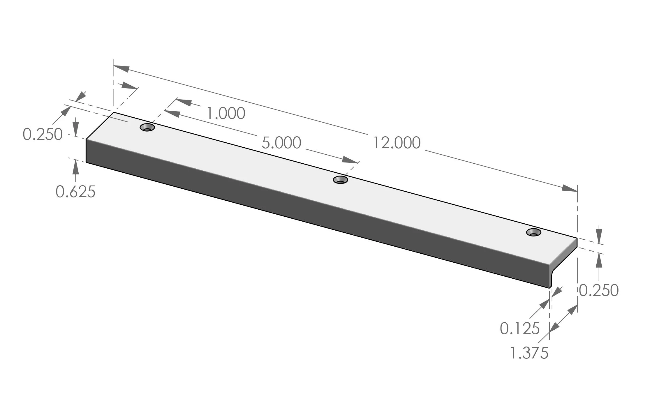 CK-501-12 Edge Mount Pull Specifications