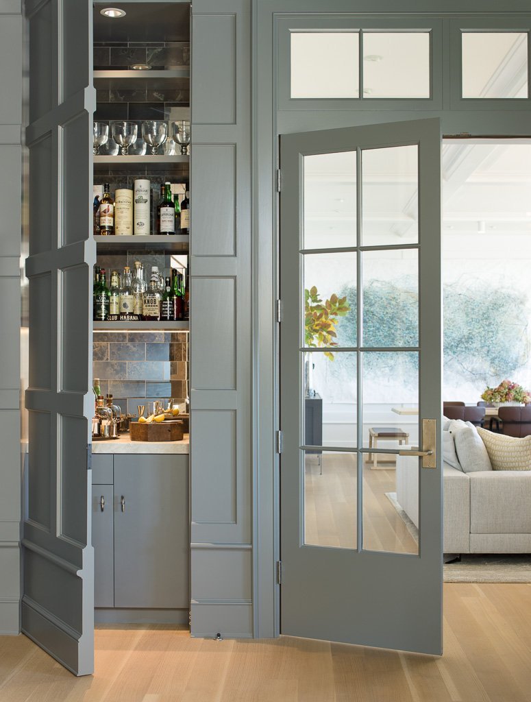   TS-953FD Door Set  with  L-115 Large Square Lever  in  W1 Finish . Interior Design:  Amy Baker  / Photography:  Laurie Black  
