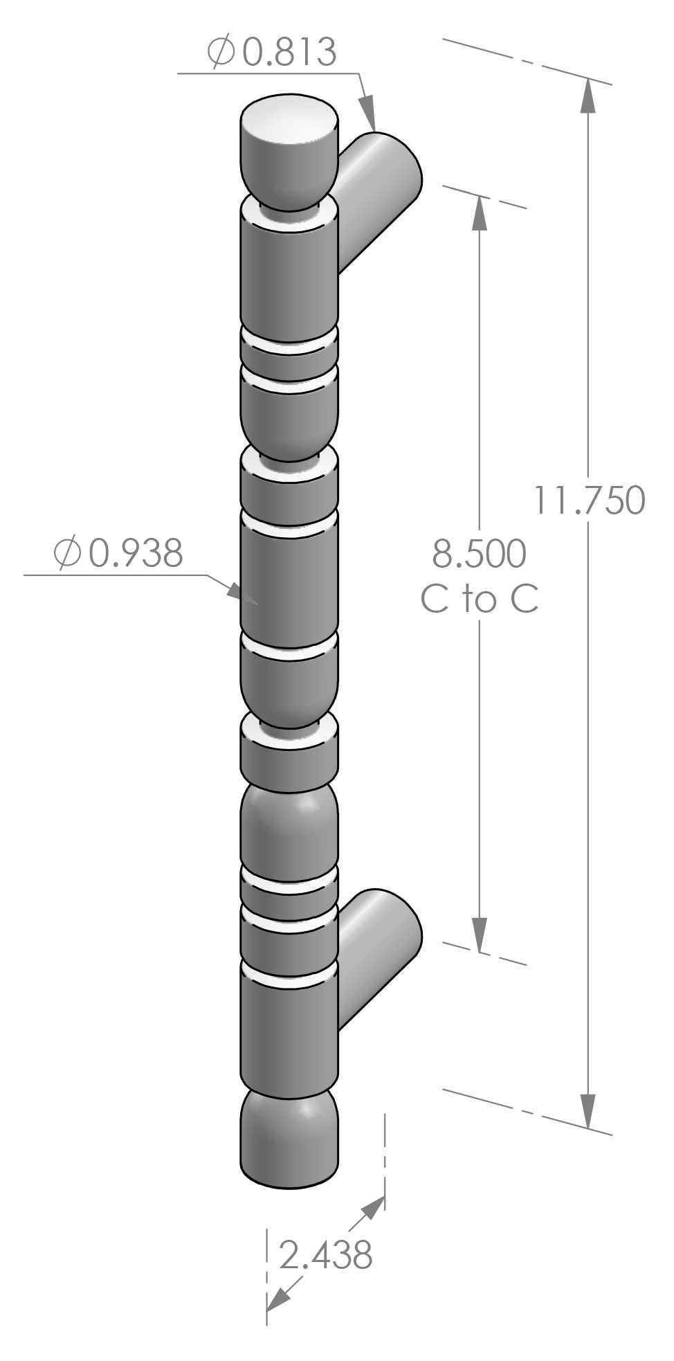 GH-195-11 Assemblage Grip Handle Specifications