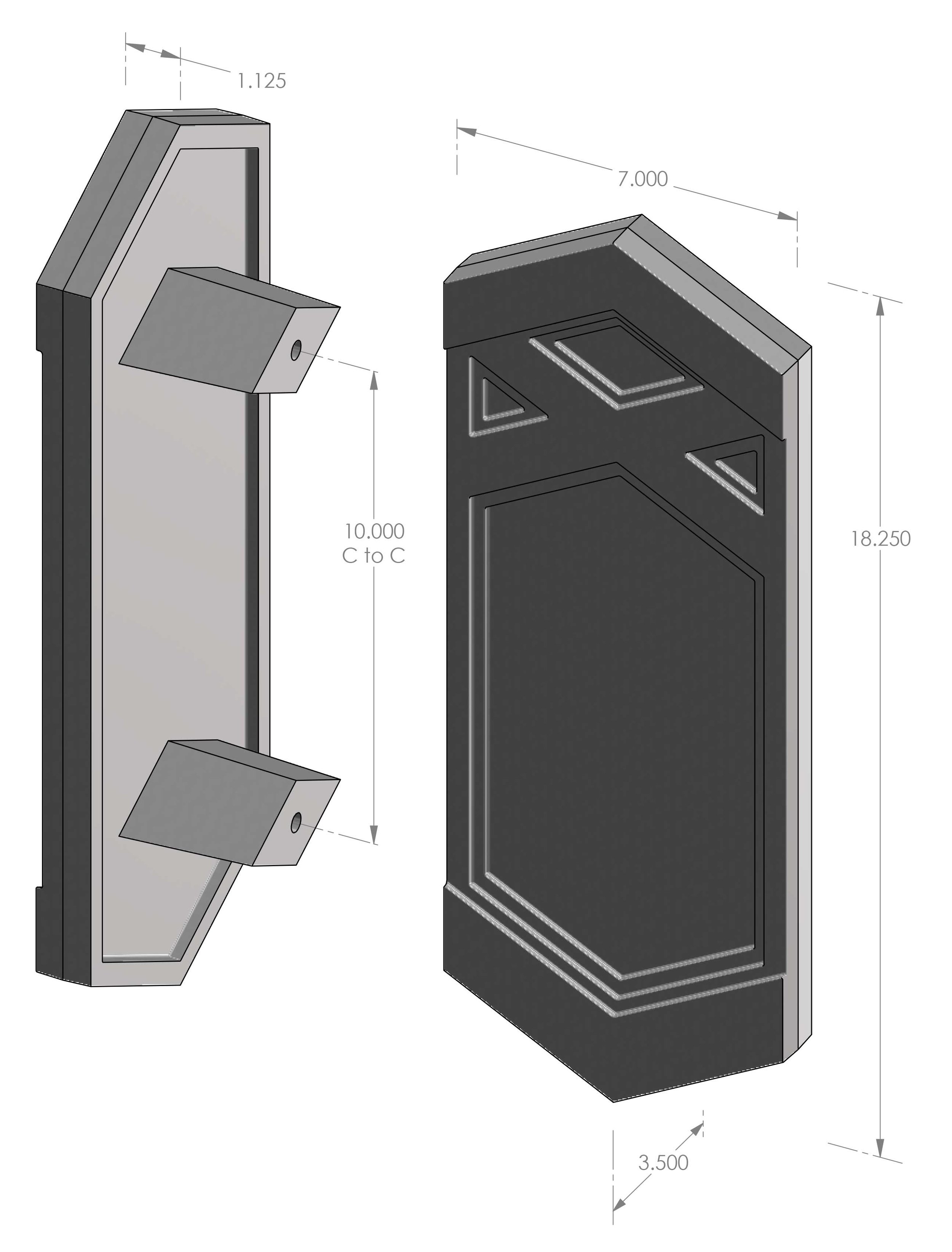 AZT-350 Aztec Grip Handle Specifications