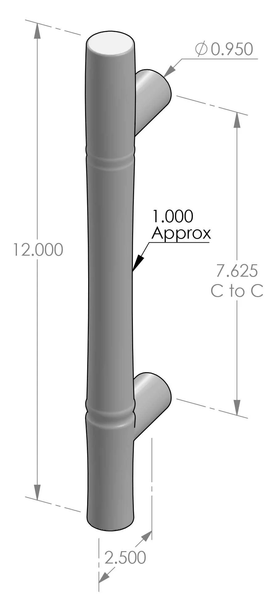 GH-1312 Bamboo Grip Handle Specifications