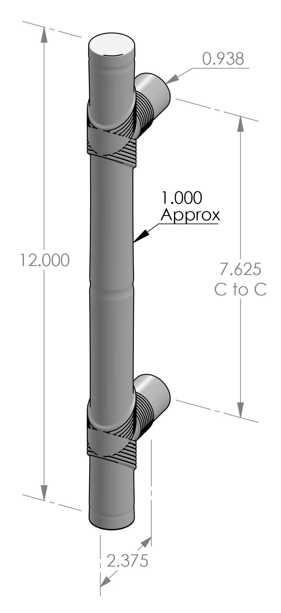 GH-1312R Bamboo Grip Handle Specifications