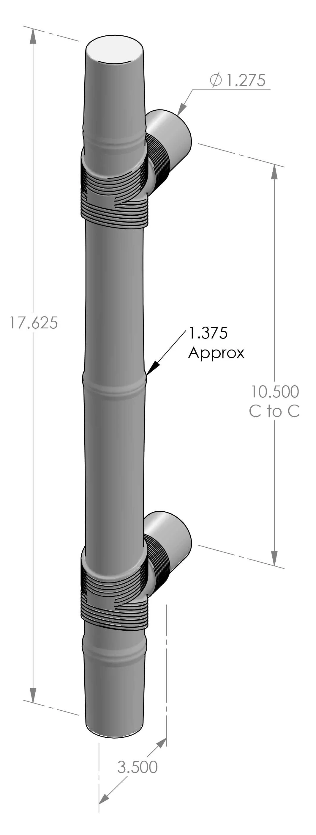 GH-1317R Bamboo Grip Handle Specifications