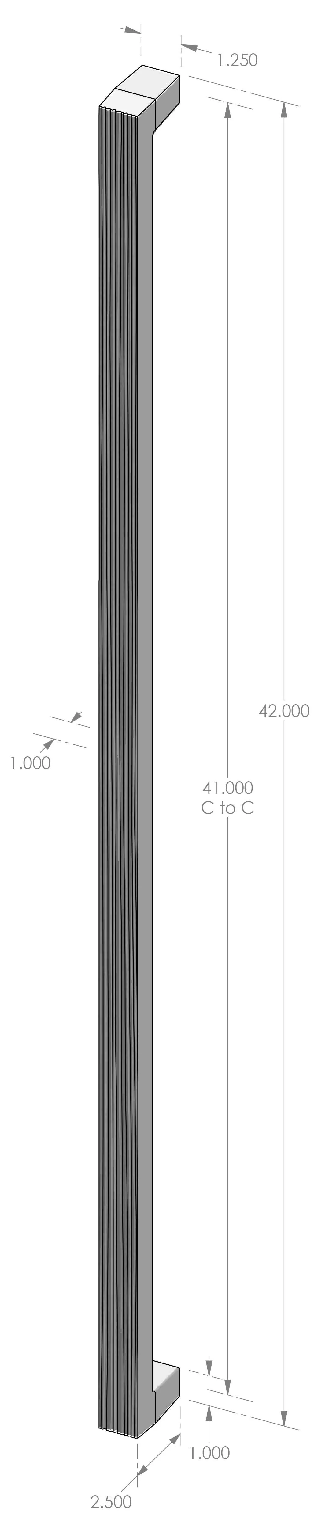 GH-1983-42 Corduroy Grip Handle Specifications