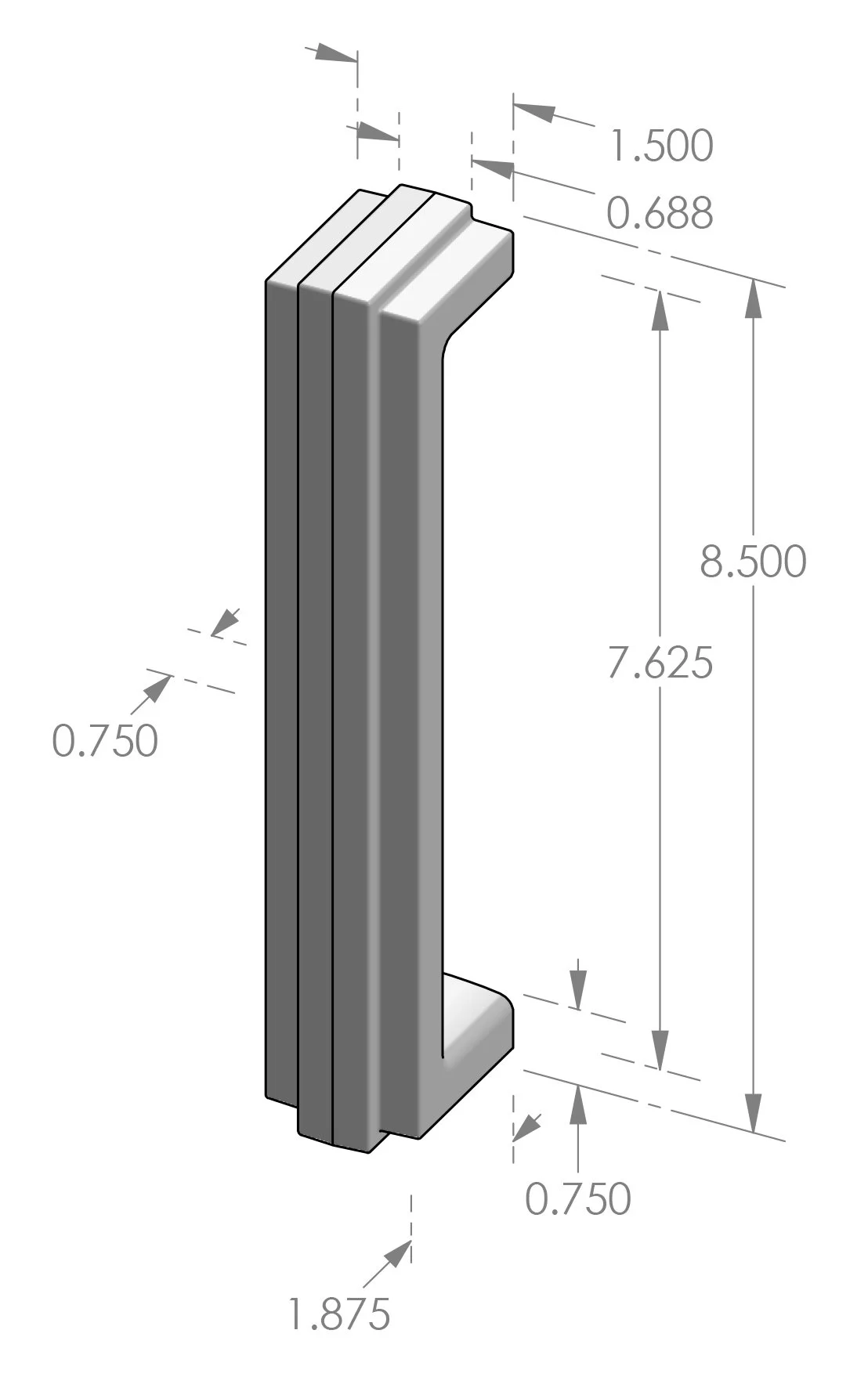 GH-961 Deco Grip Handle Specifications