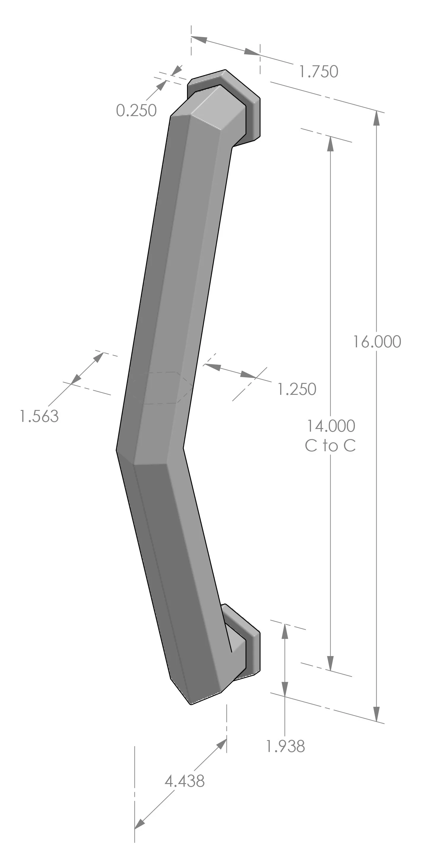 GH-2315 Gem Grip Handle Specifications