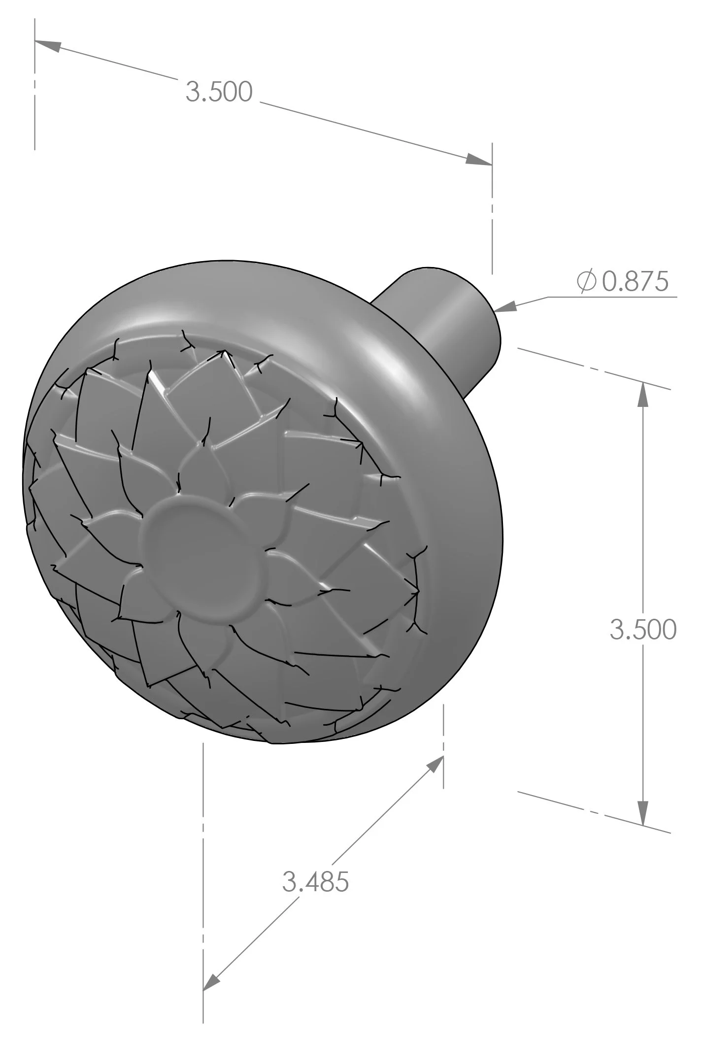 GH-KP230 Artichoke Knob Pull Specifications
