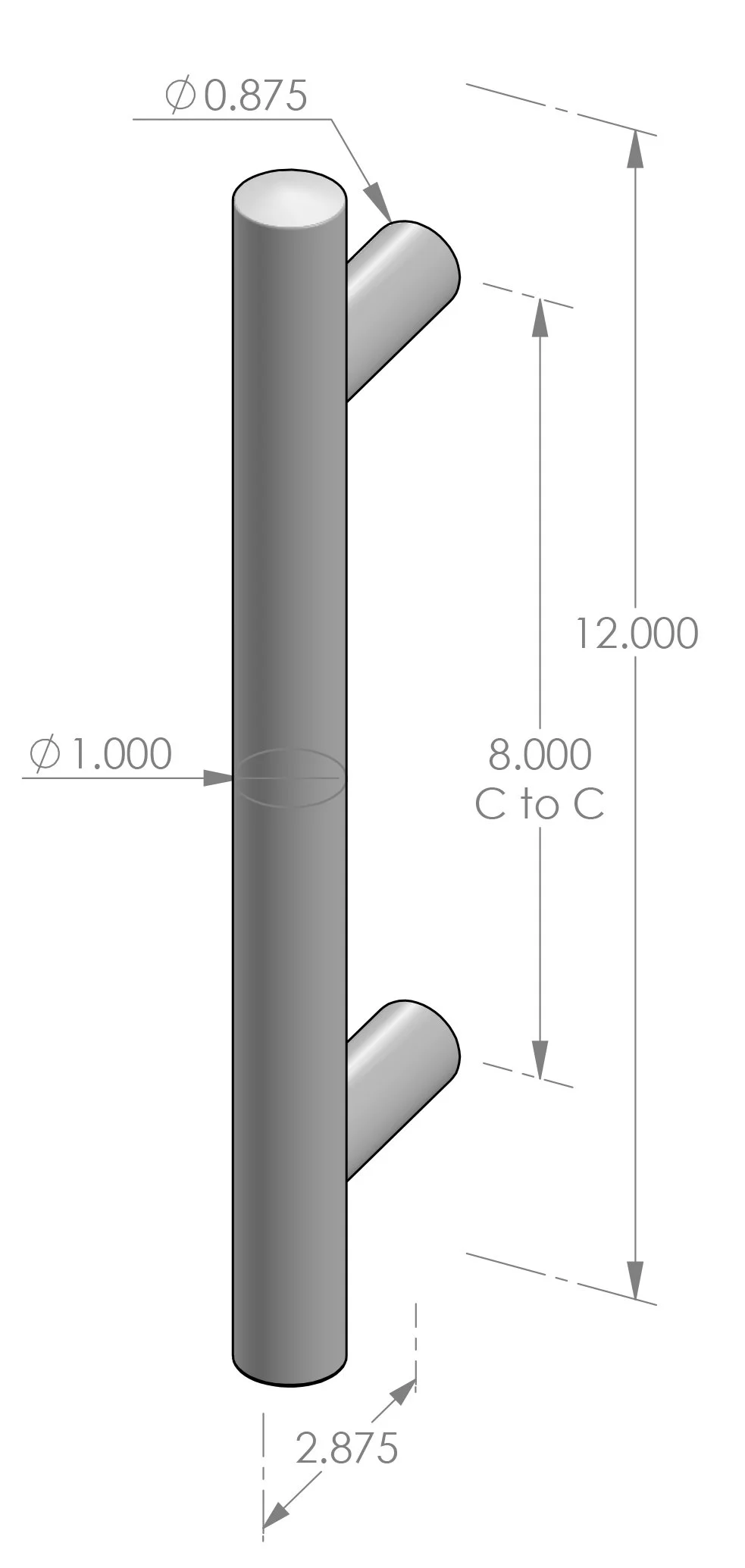 GH-150-12 Redondo Grip Handle Specifications