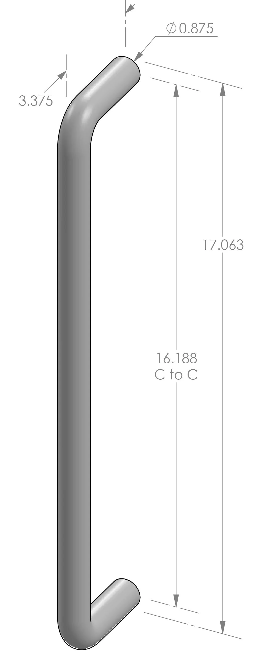 DH-16 D Grip Handle Specifications