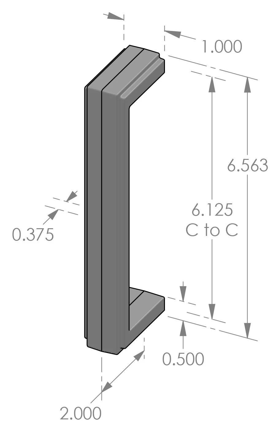 GH-2108 Mesa Grip Handle Specifications