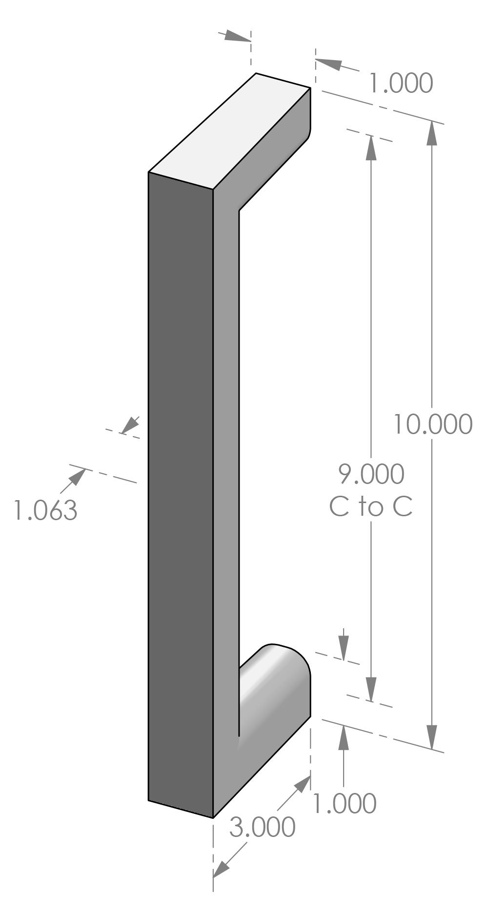 GH-310 Ergonomic Grip Handle Specifications