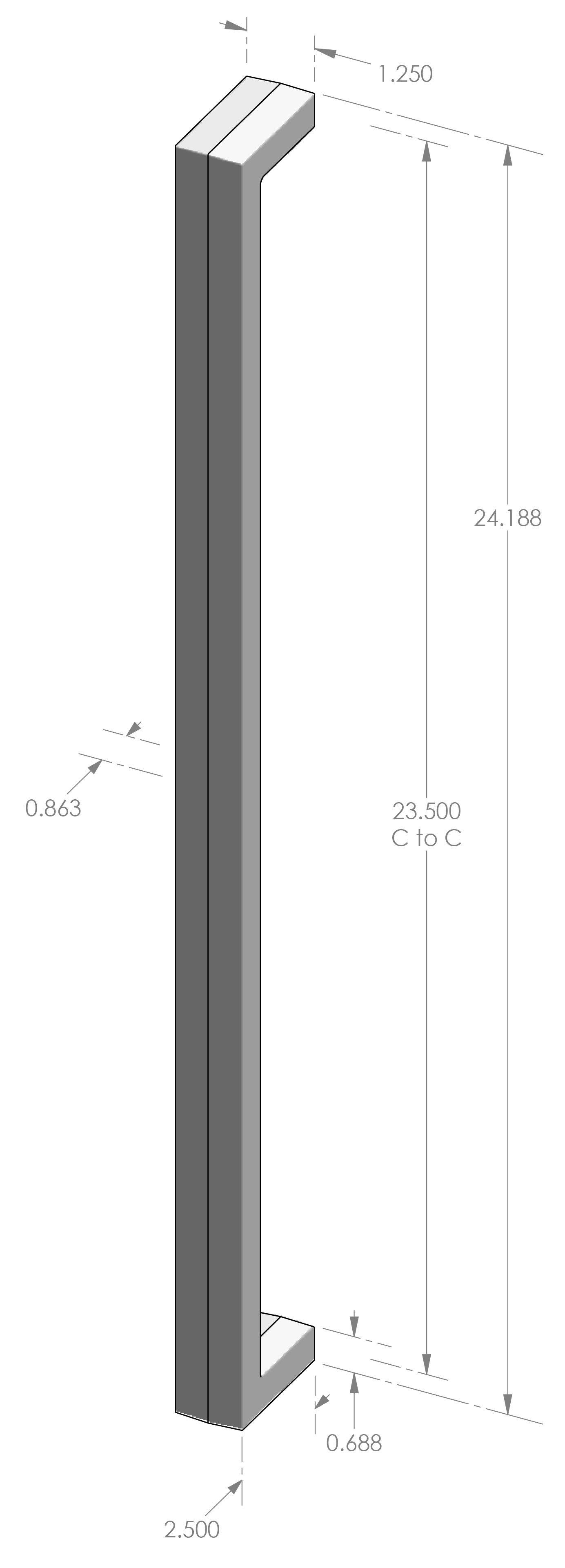 GH-998 Ergonomic Step Grip Handle Specifications