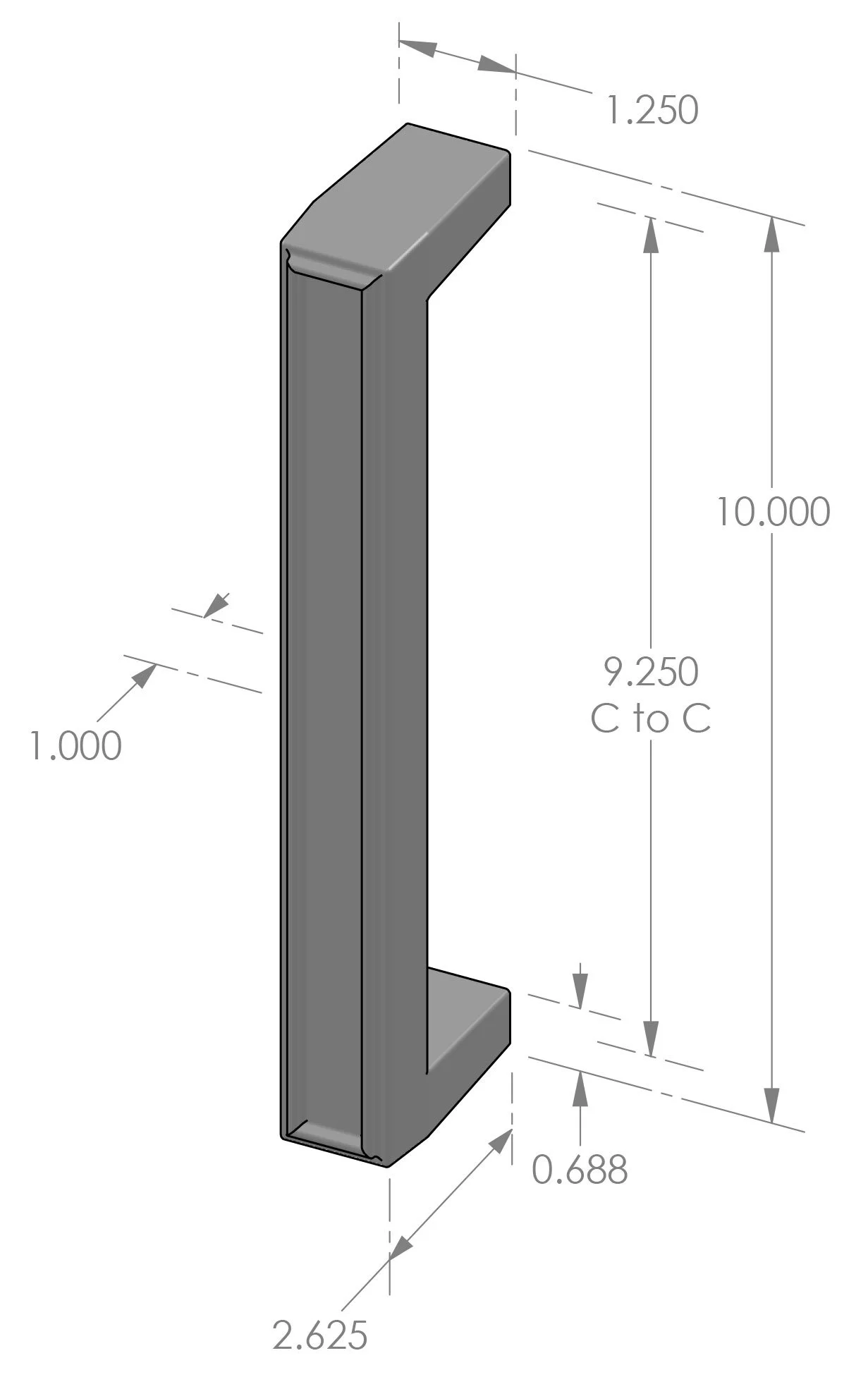 GH-994R Ridge Grip Handle Specifications