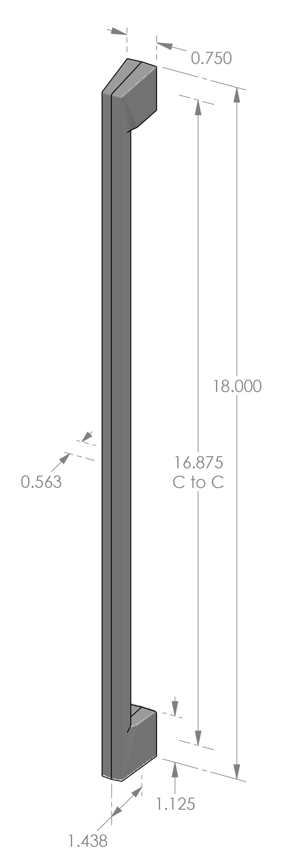 GH-805-18 Swedge Grip Handle Specifications