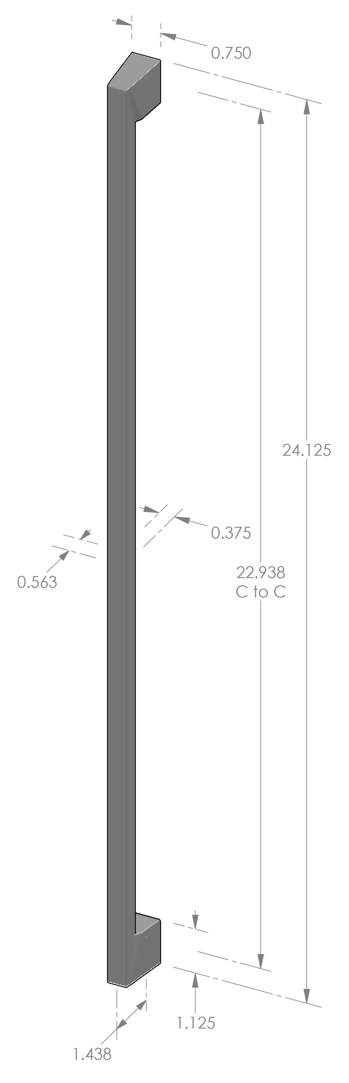 GH-805-24 Swedge Grip Handle Specifications