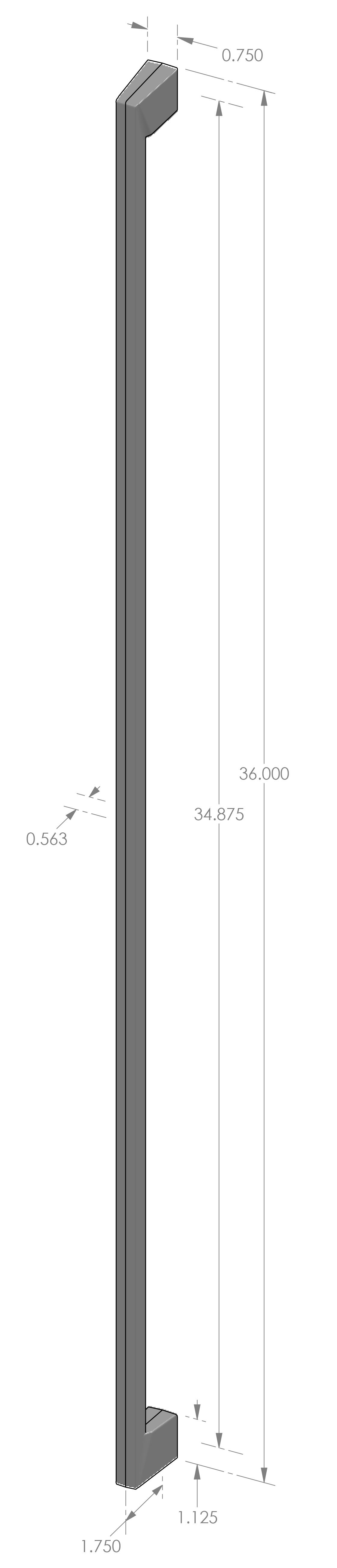 GH-805-36 Swedge Grip Handle Specifications