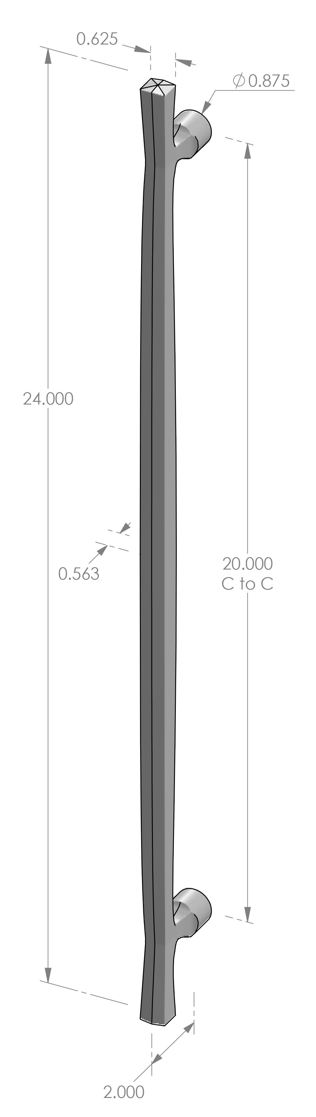 GH-228t-24 T Grip Handle Specifications