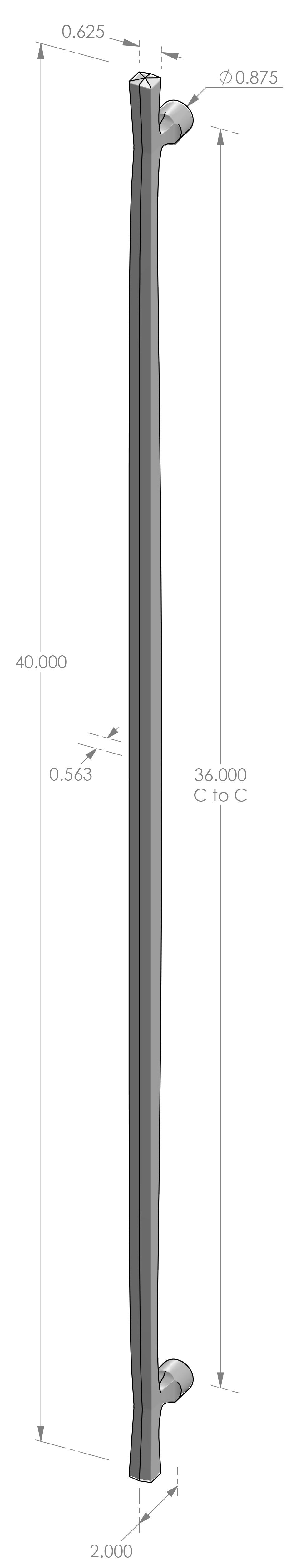 GH-228-40 T Grip Handle Specifications