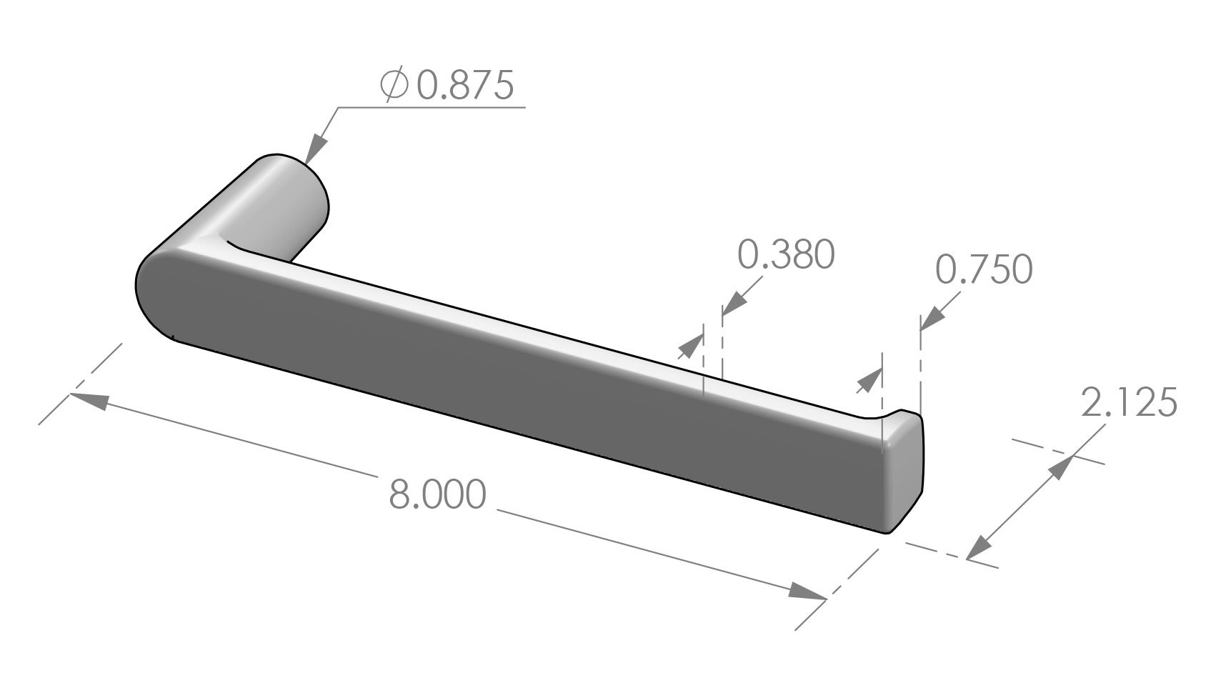LS-125 Flat Lift & Slide Lever Specifications