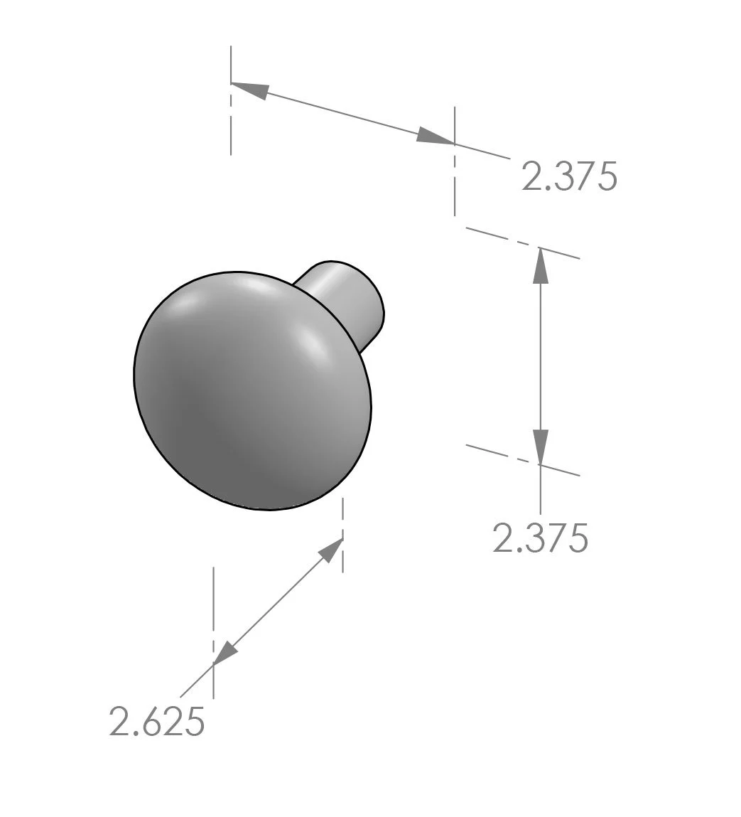 K-208 Bob Door Knob Specifications
