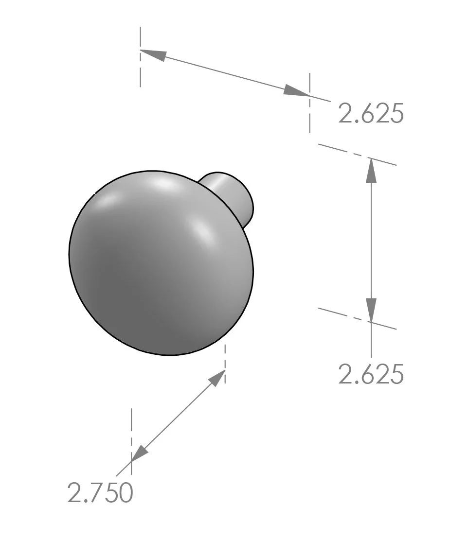 K-222 Big Bob Door Knob Specifications