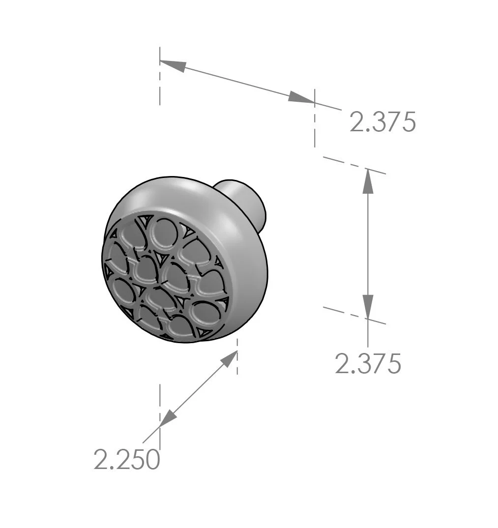 K-223 Trefoil Door Knob Specifications