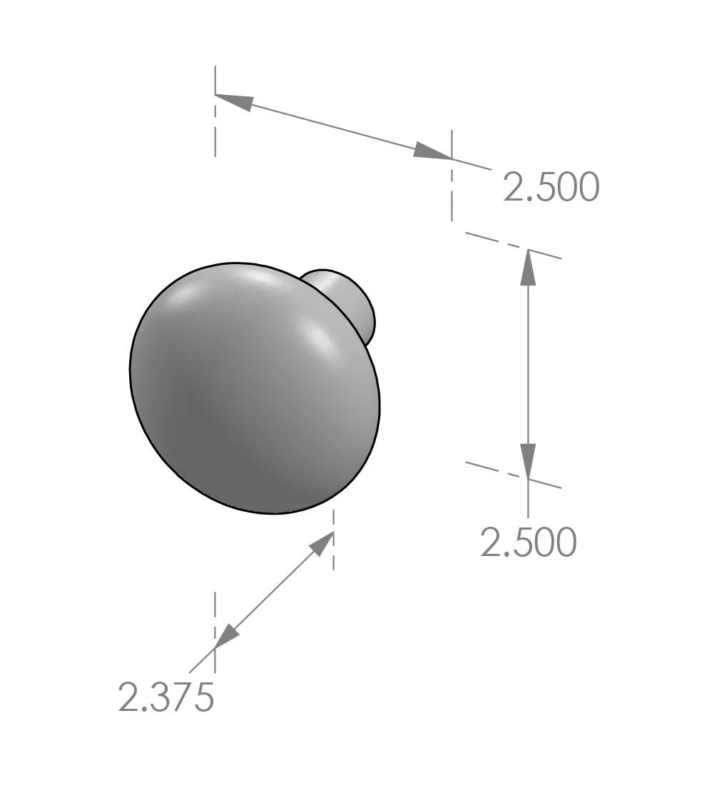 K-231 Challis Door Knob Specifications