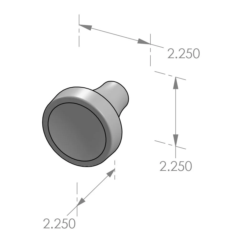 K-249 Small Golf Tee Knob Specifications