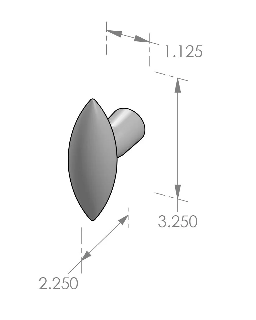 K-248 Aero Door Knob Specifications