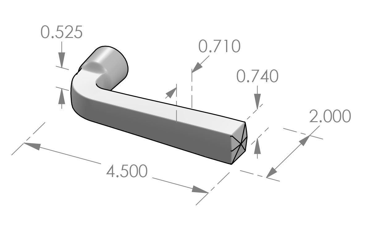 L-106 Square Lever Specifications