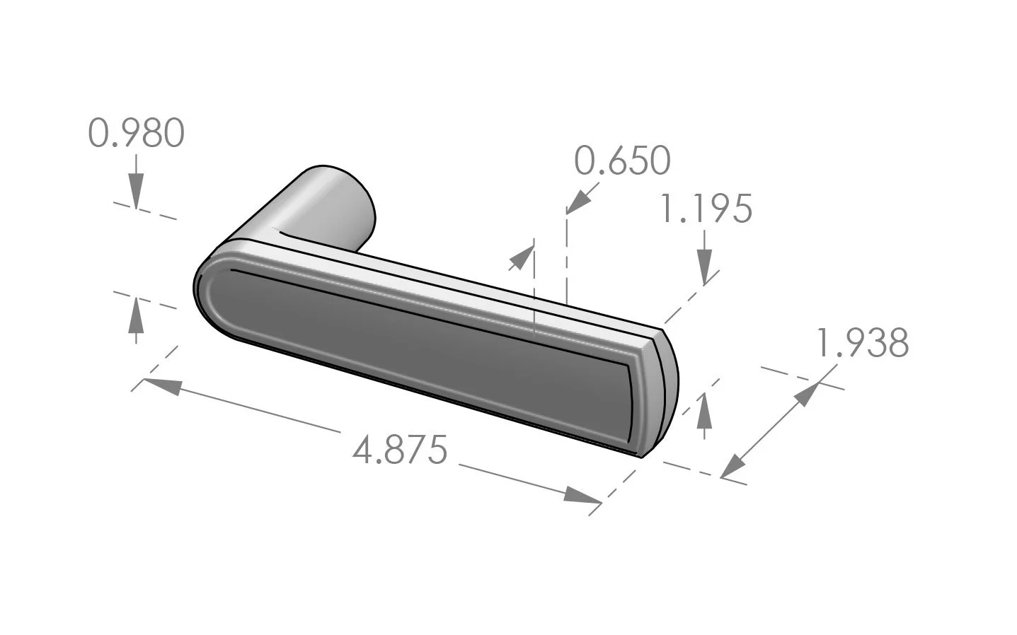 L-148 Large Ridge Lever Specifications