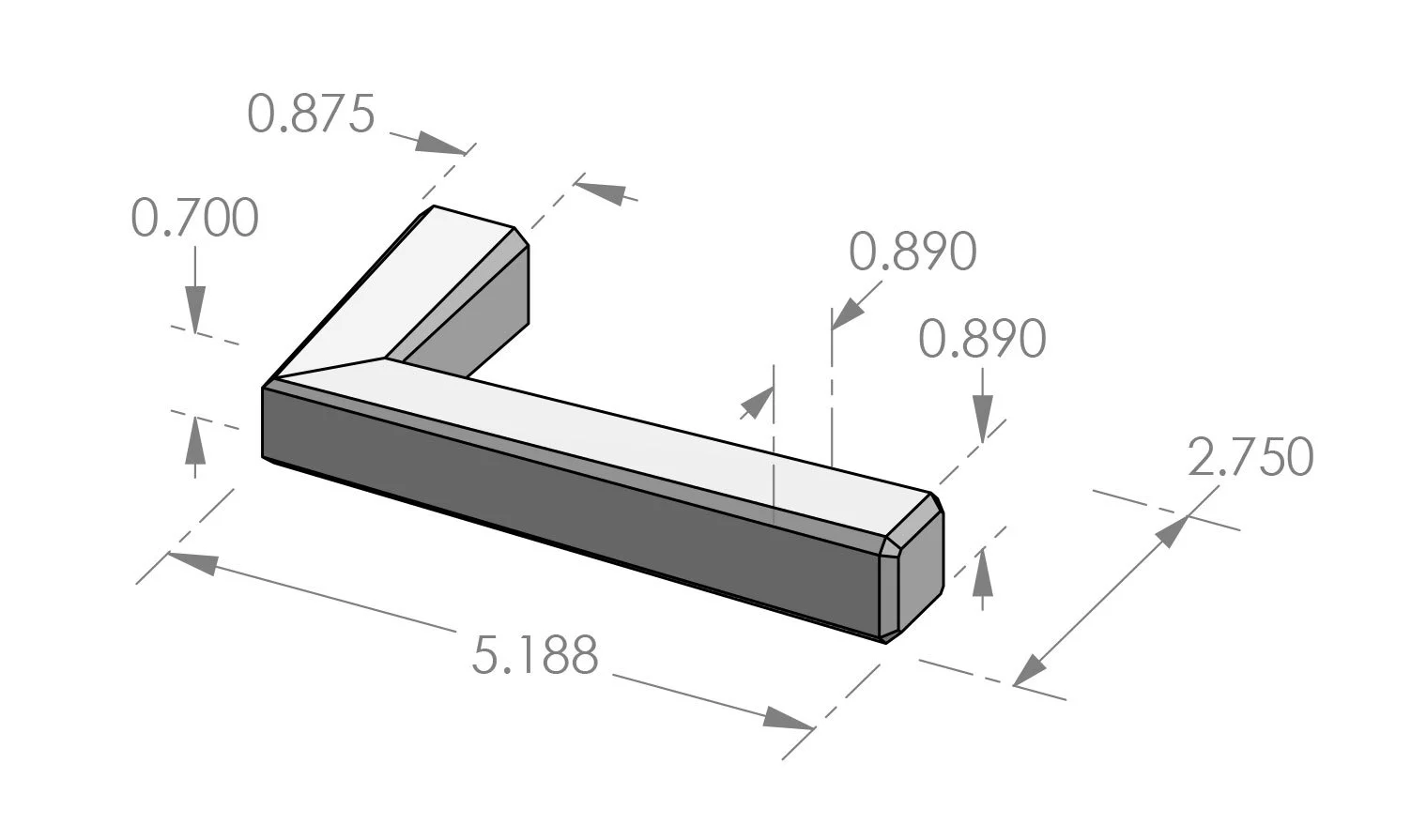 L-166SQ Mesa Lever Specifications