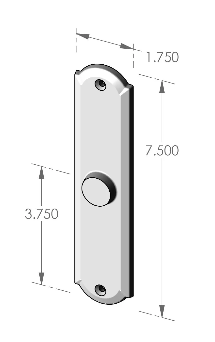 P-A405 Arch Passage Plate Specifications