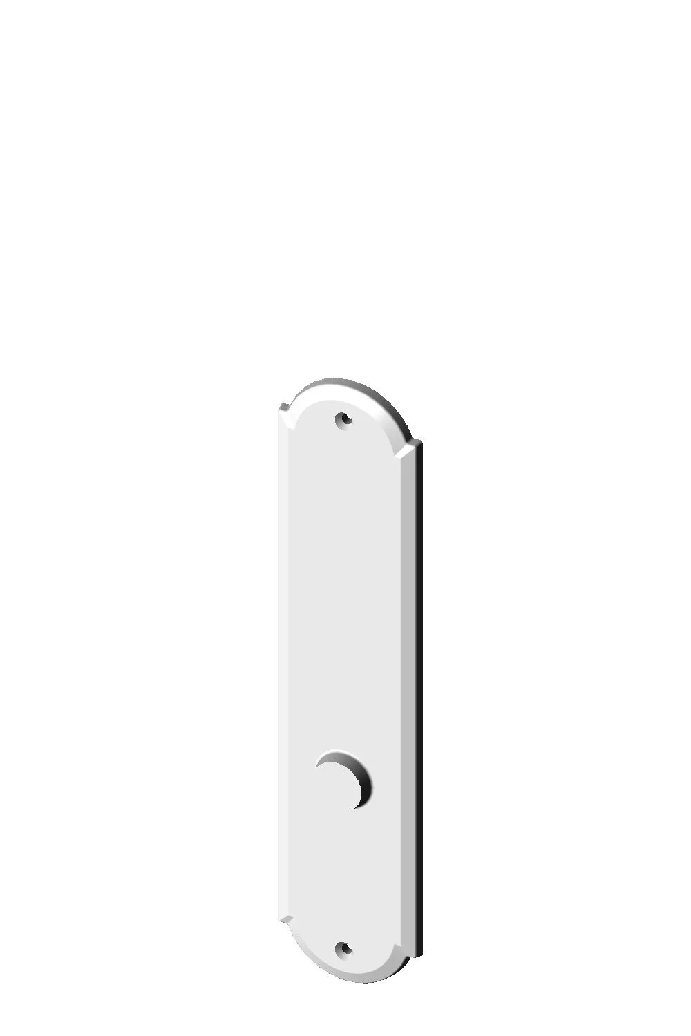 P-A409ML Arch Mortise Lock Passage Plate