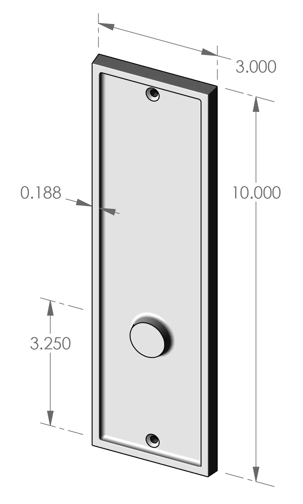 P-1511 Bandbox Passage Plate Specifications